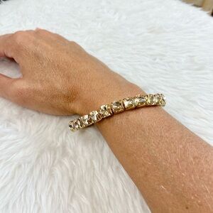 Gilded Whisper Swarovski Crystal Bracelet